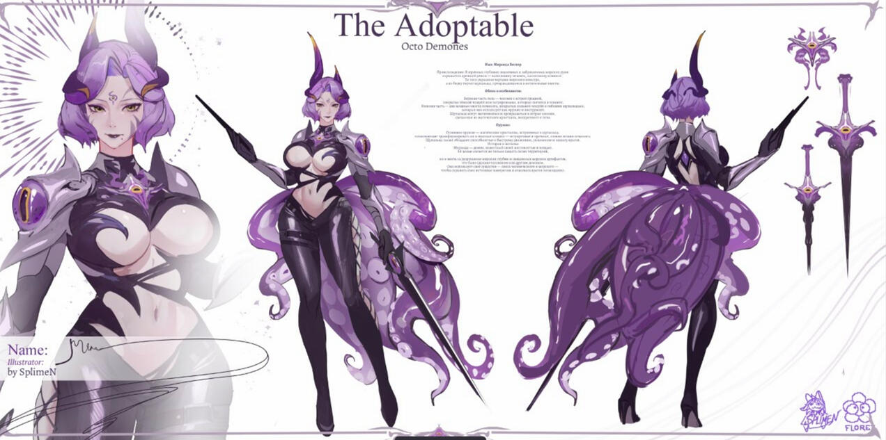reference list front view + back + side (600$)+ wolf props ref sheet all sides+ props (300$) chibi sketch 45$+ props 80$
